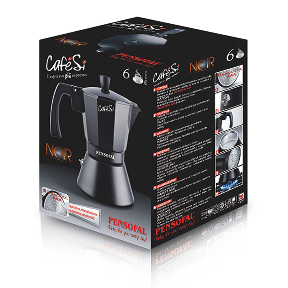 Caffettiera CaféSì Noir (anche induzione)