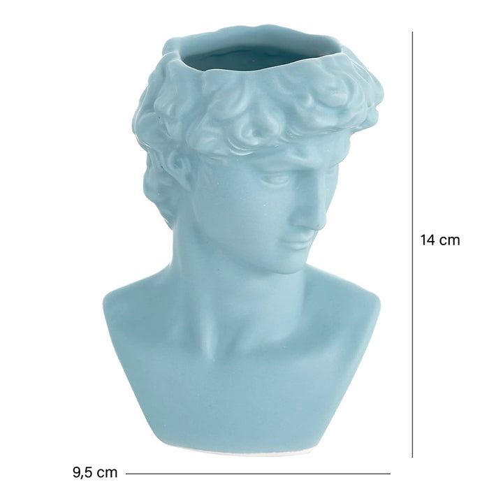 Vaso busto David in ceramica