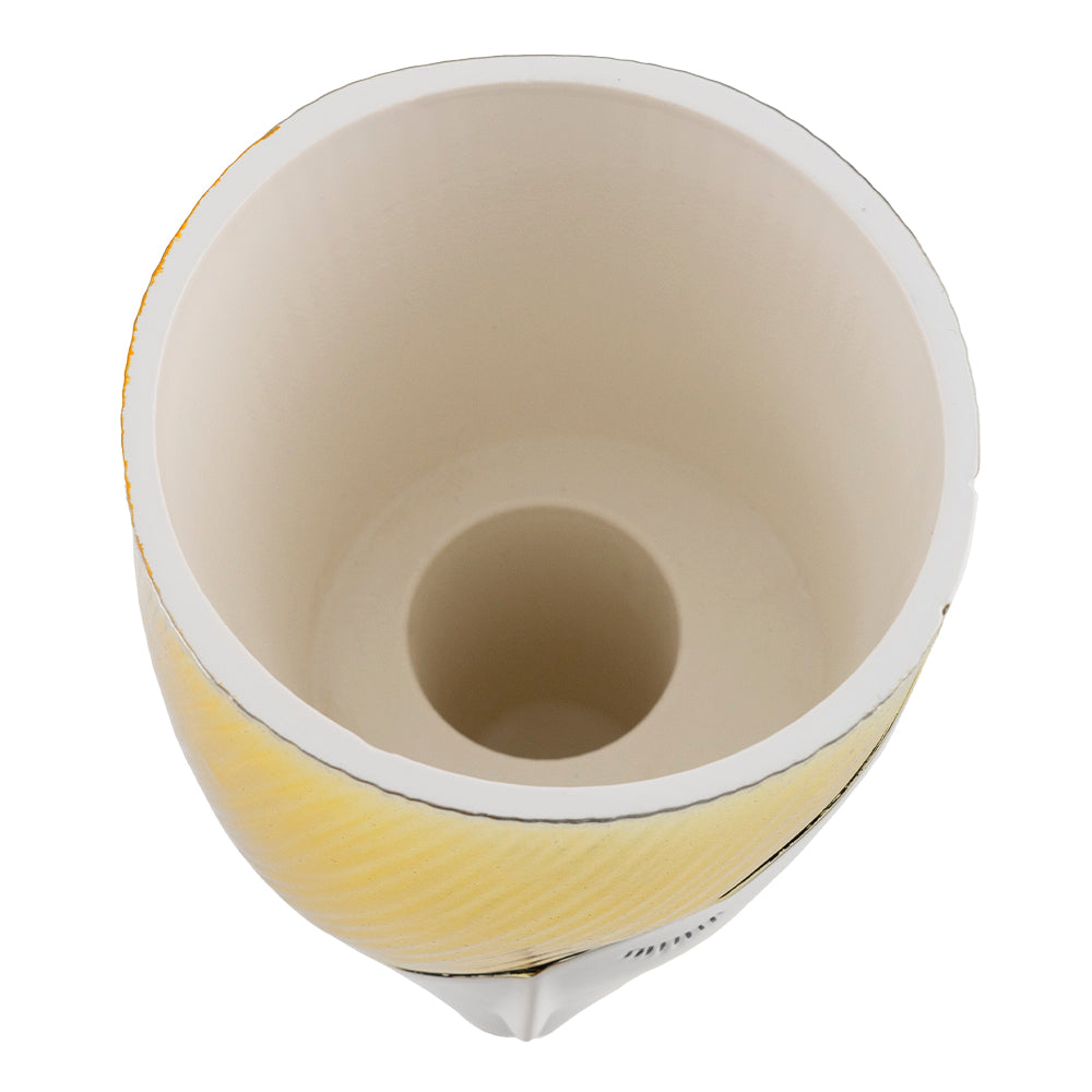 Vaso linea Woman bianco e oro