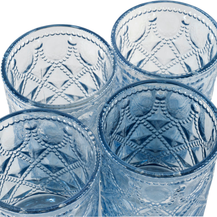 Set 4 bicchieri in vetro 400 ml