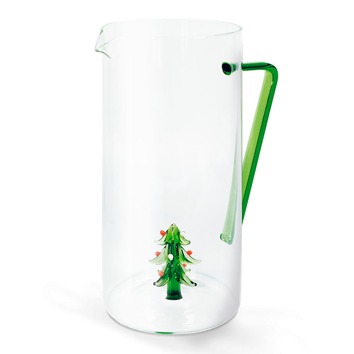 Caraffa in vetro borosilicato con decoro all'interno 1.2 litro