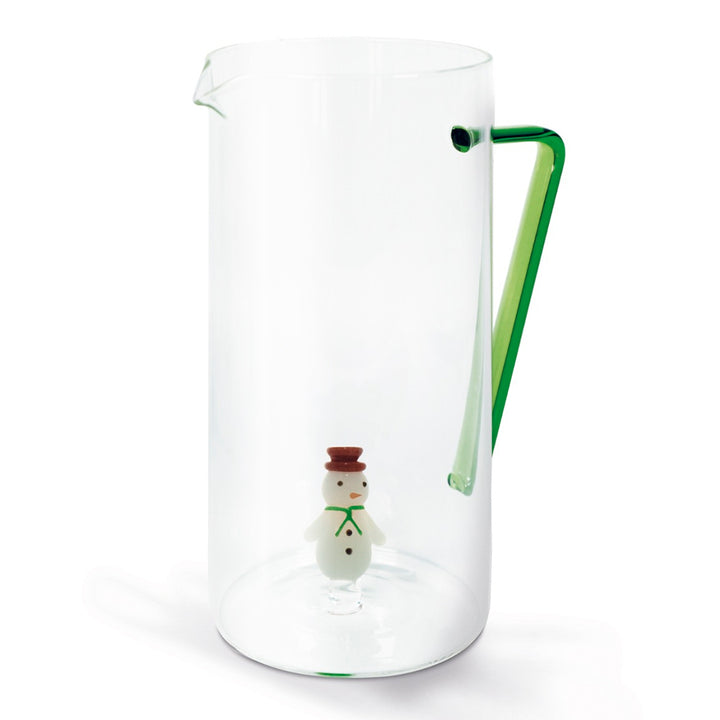 Caraffa in vetro borosilicato con decoro all'interno 1.2 litro