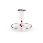 PORTACANDELE IN VETRO CON SOGGETTO COLORATO ALBERO