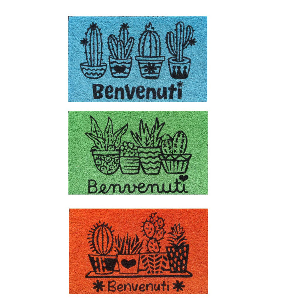 Zerbino cocco BENVENUTI 3 disegni assortiti