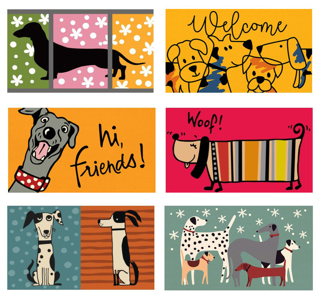 Zerbino cocco WOOF DOGS disegni assortiti