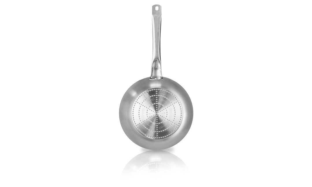Padella alta con manico inox Academy Chef induzione
