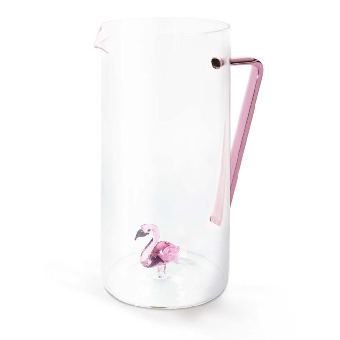 Caraffa in vetro borosilicato con decoro all'interno 1.2 litro