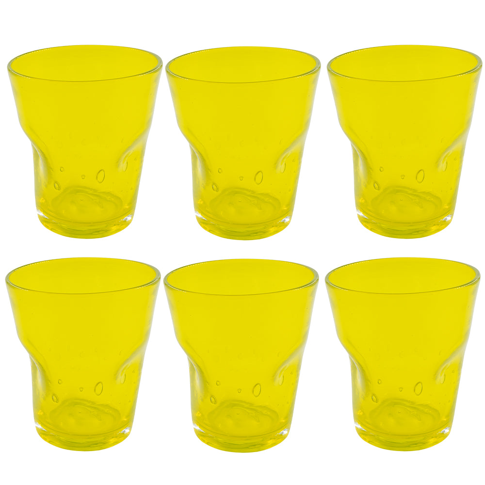 Set 6 bicchieri acqua EOLO GIALLO