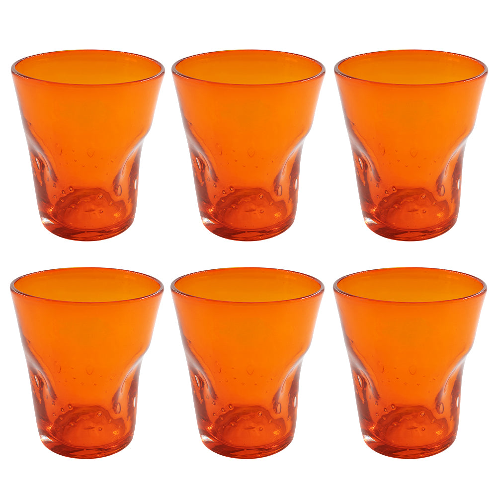 Set 6 bicchieri acqua EOLO ARANCIO