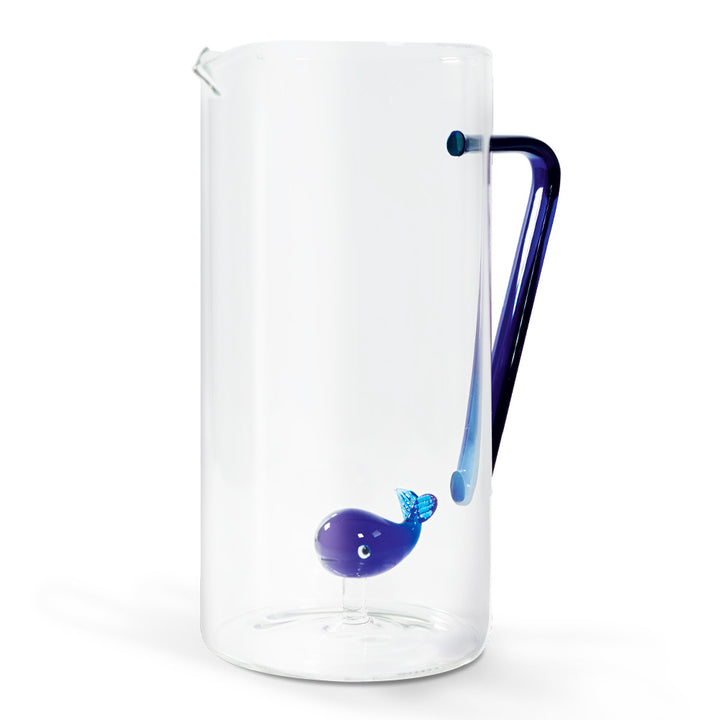 Caraffa in vetro borosilicato con decoro all'interno 1.2 litro