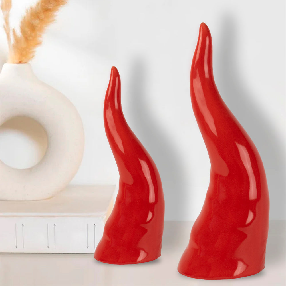 Cornicello rosso decorazione porcellana