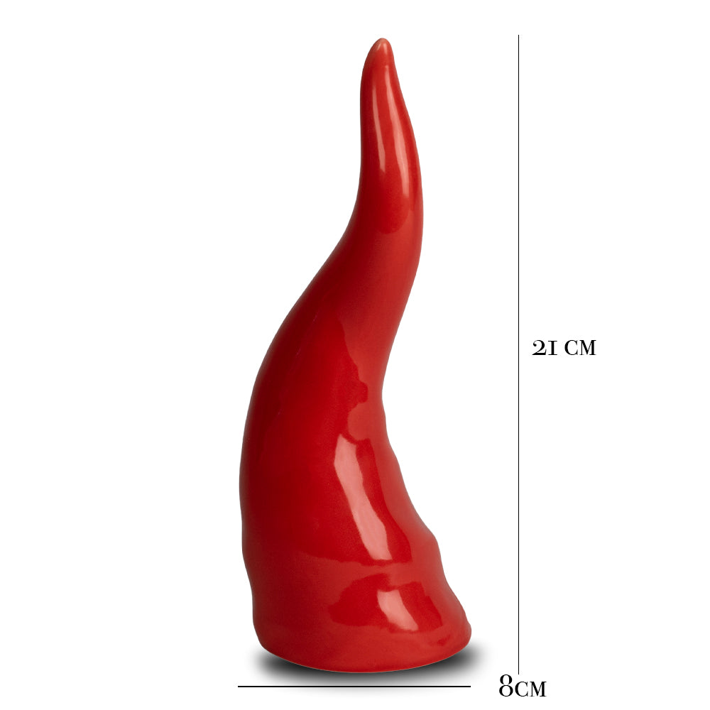 Cornicello rosso decorazione porcellana