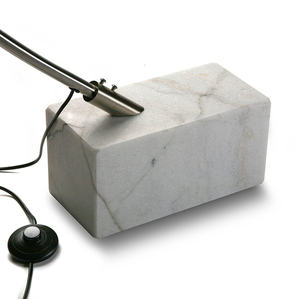 Lampada DA TERRA ad Arco con Base in Marmo